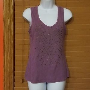 🔮🔥3 for $15.🔥Purple Apt. 9 Tank W/ Metal Studs